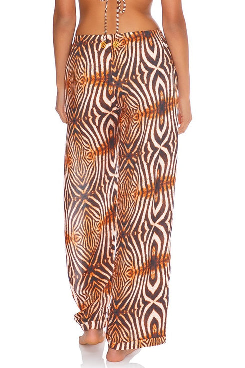 Luli Fama Safari Dreams SPLIT SIDE WIDE LEG PANT